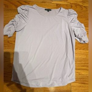 Adrianna Papell Light Purple Short Sleeve Top